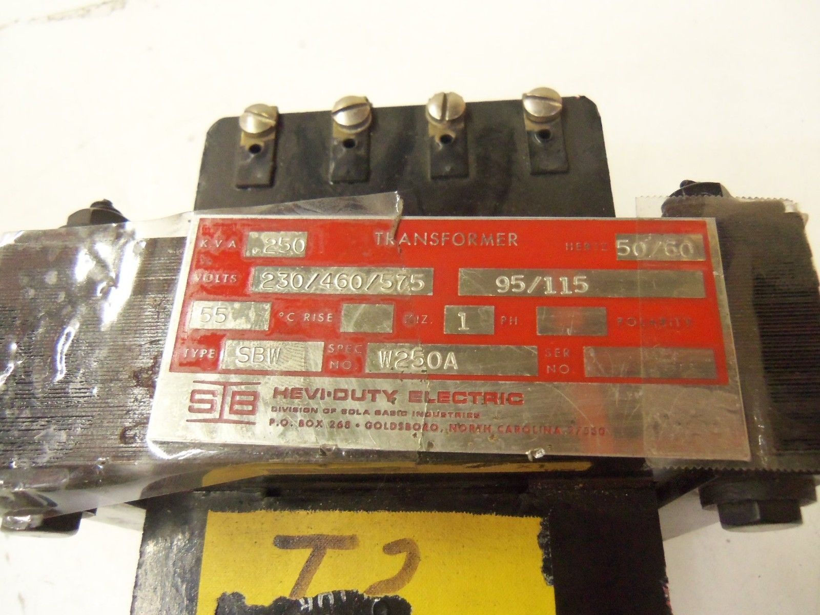 HEVY-DUTY ELECTRIC SBW-W250A*USED*