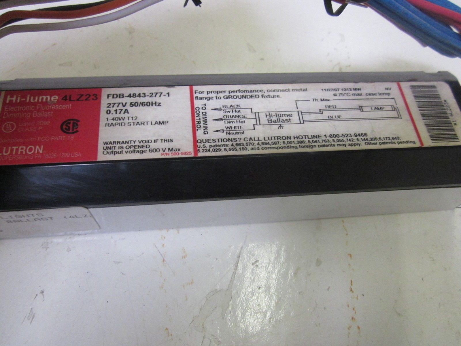 HI-LUME FDB-4843-277-1 *NEW NO BOX*