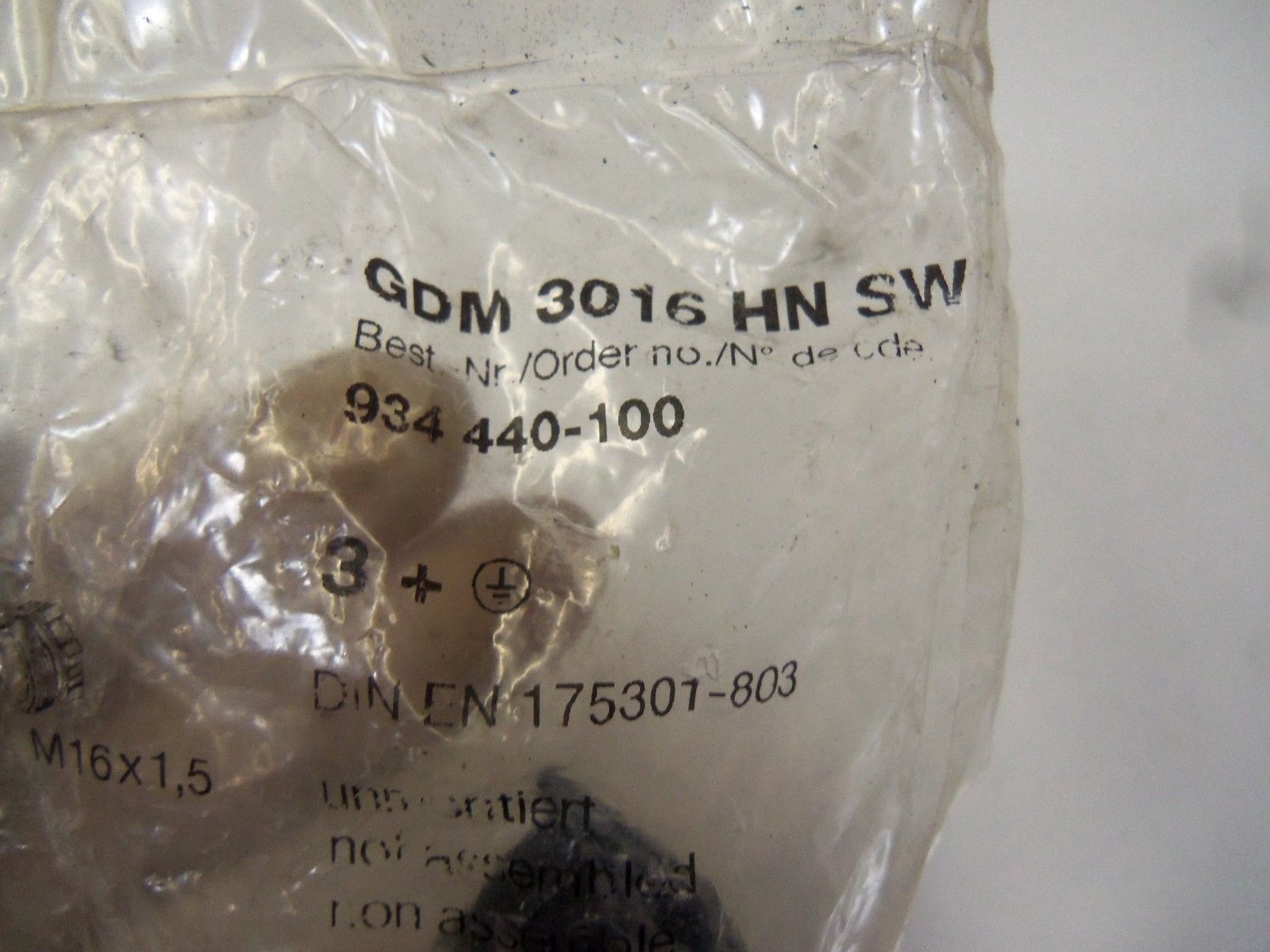 HIRSCHMANN GDM3016HNSW CONNECTOR CABLE SOCKET *NEW IN FACTORY BAG*