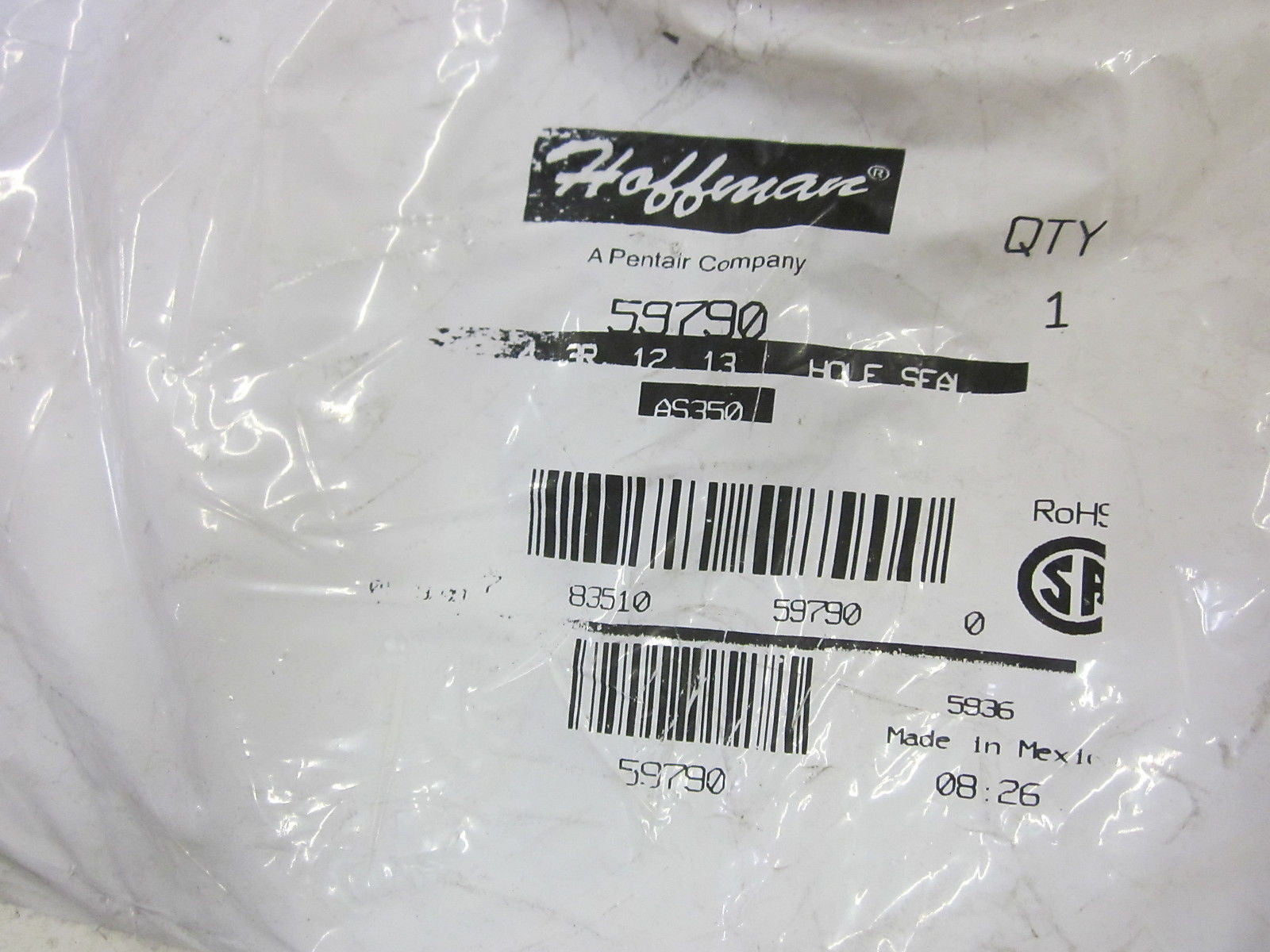 HOFFMAN 59790 HOLE SEAL 3-1/2" *NEW IN A FACTORY BAG*