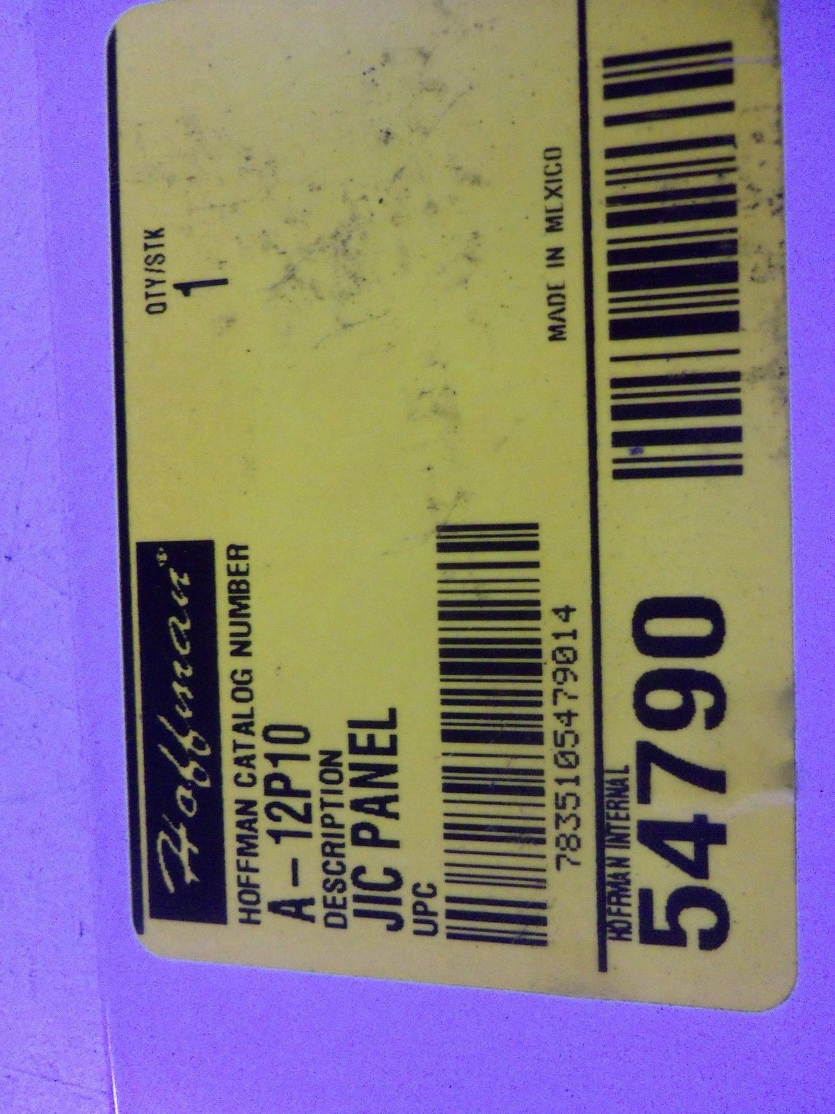HOFFMAN A-12P10 *NEW NO BOX*