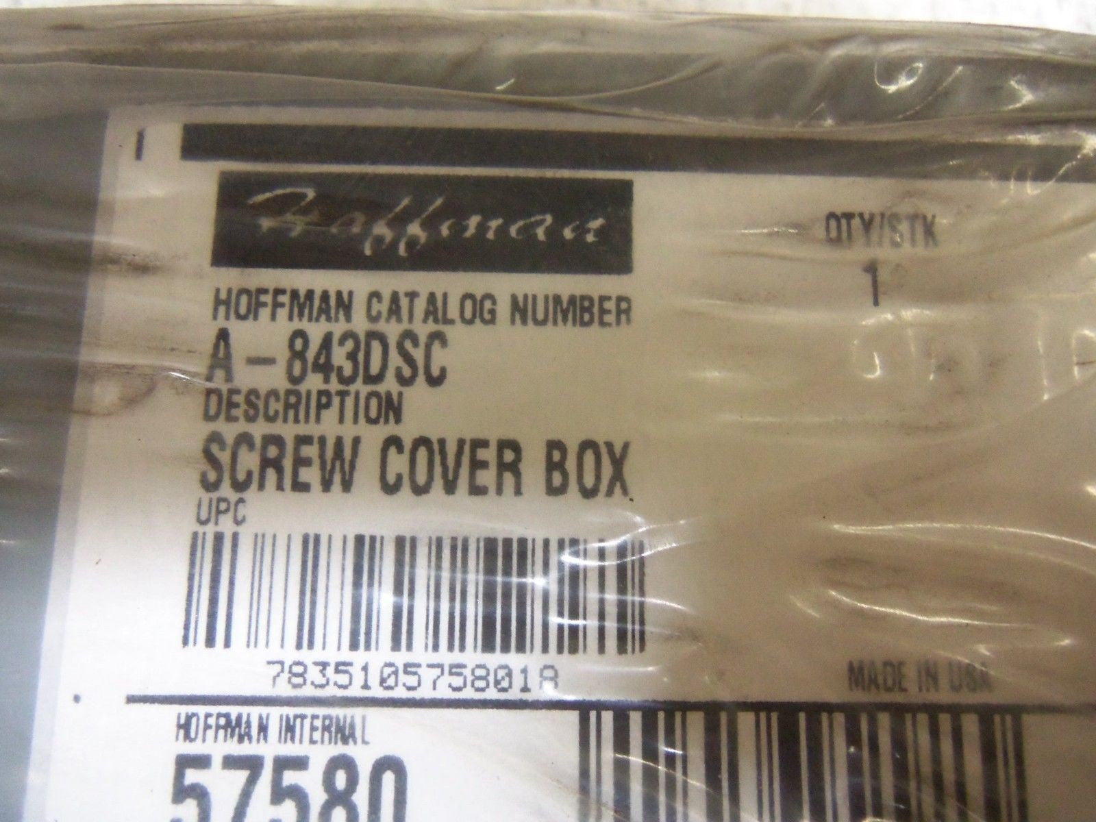 HOFFMAN A-843DSC ENCLOSURE *NEW NO BOX*