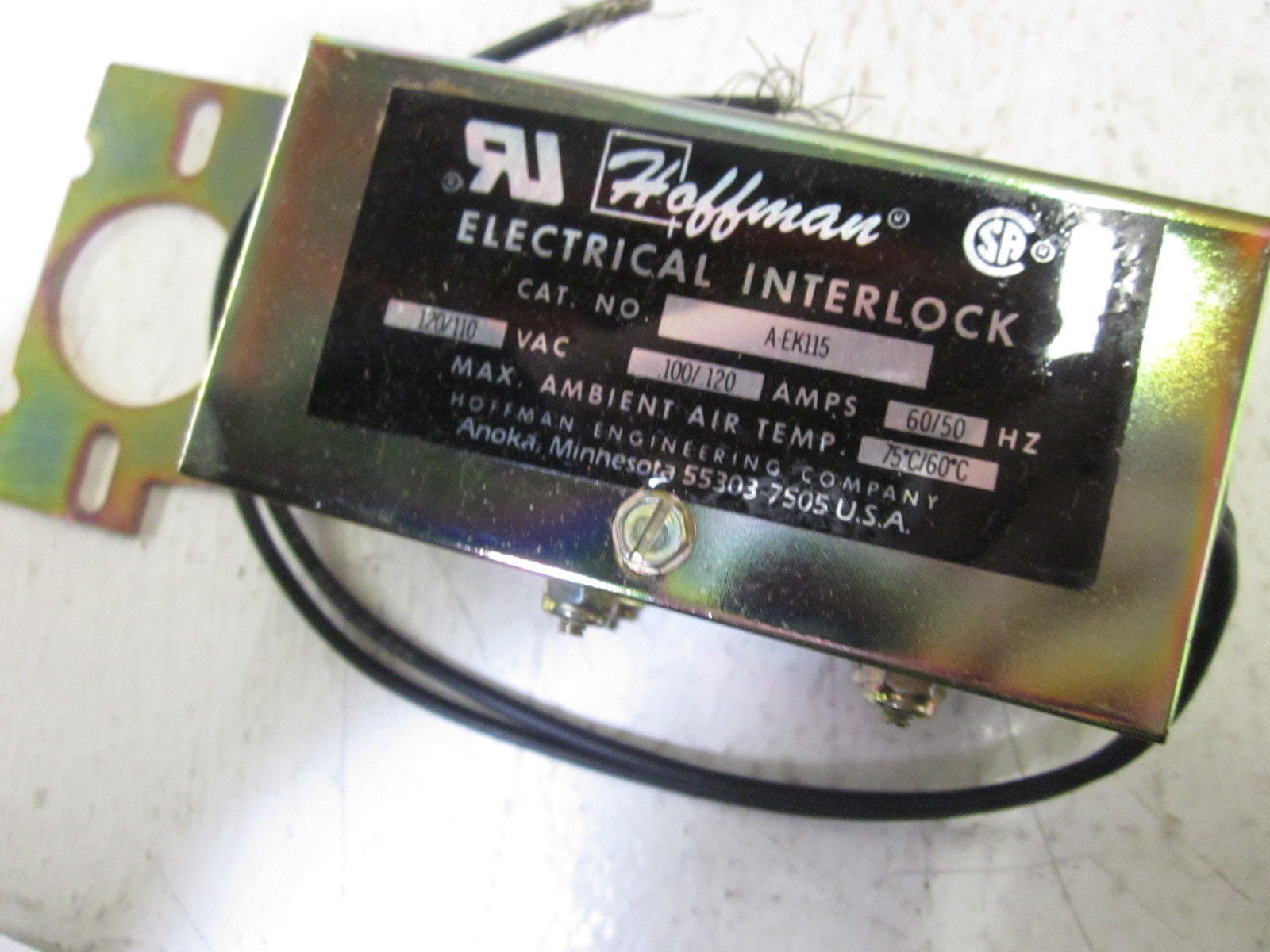 HOFFMAN A-EK115 ELECTRICAL INTERLOCK SWITCH *NEW IN BOX*