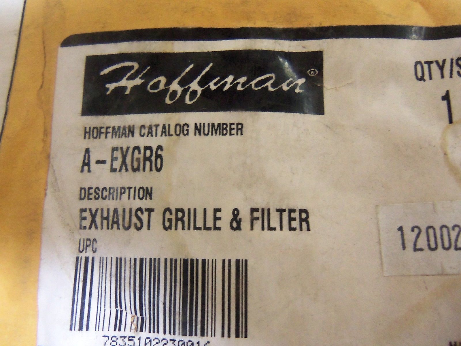 HOFFMAN A-EXGR6 * NEW IN FACTORY BAG *