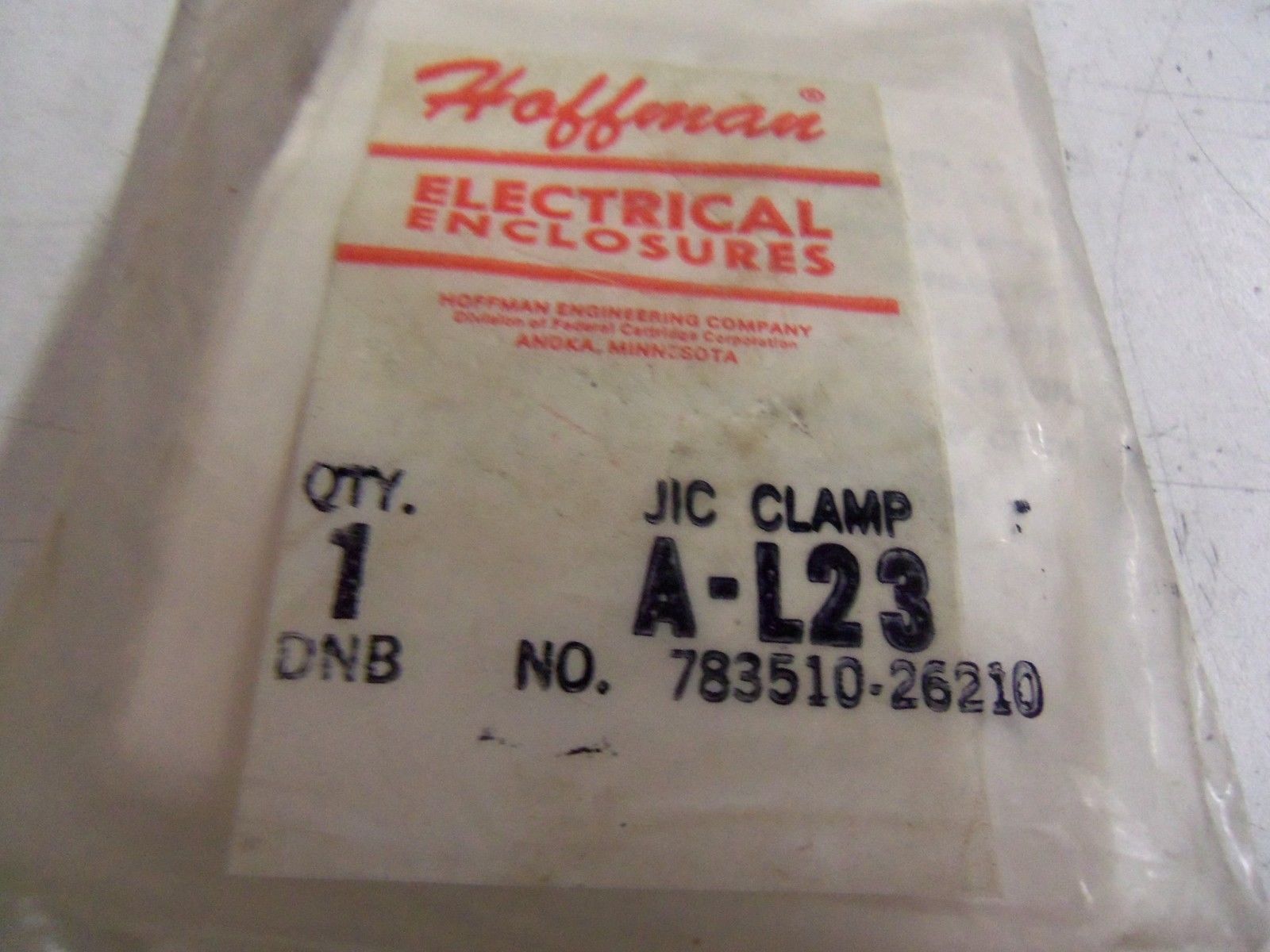 HOFFMAN A-L23 *NEW IN FACTORY BAG*