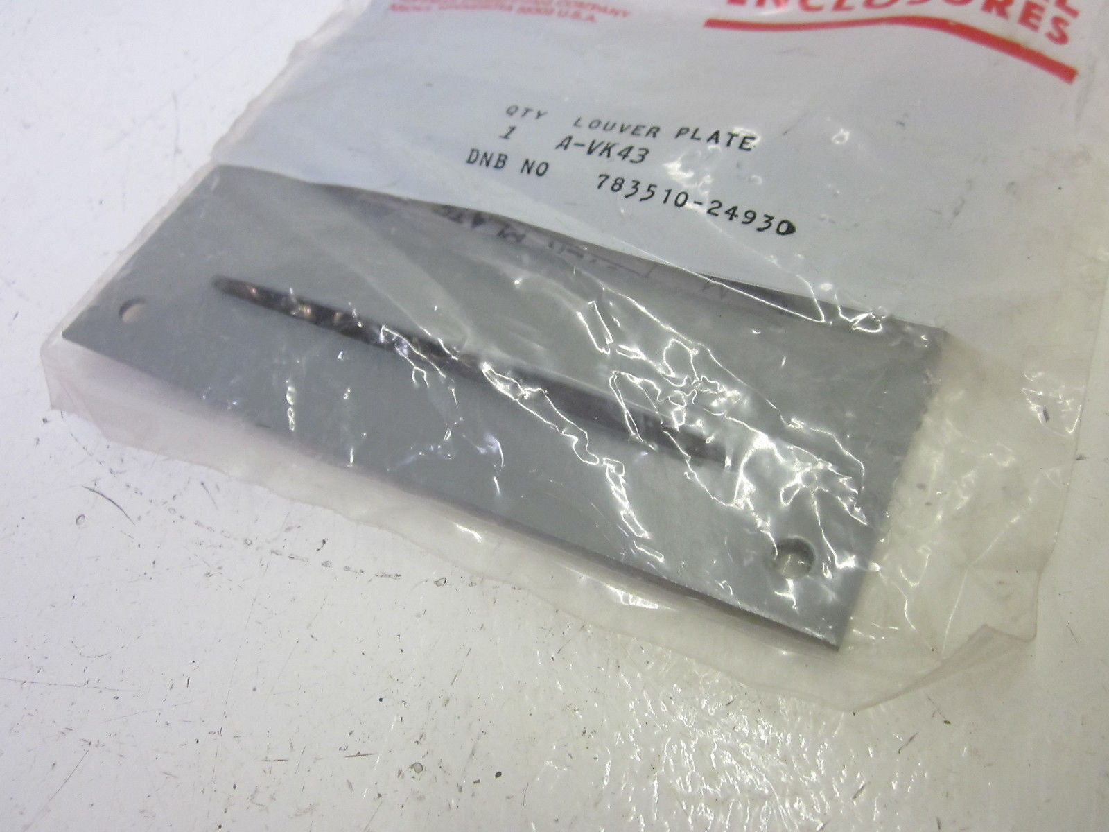 HOFFMAN A-VK43 LOUVER PLATE  *NEW IN A FACTORY BAG*