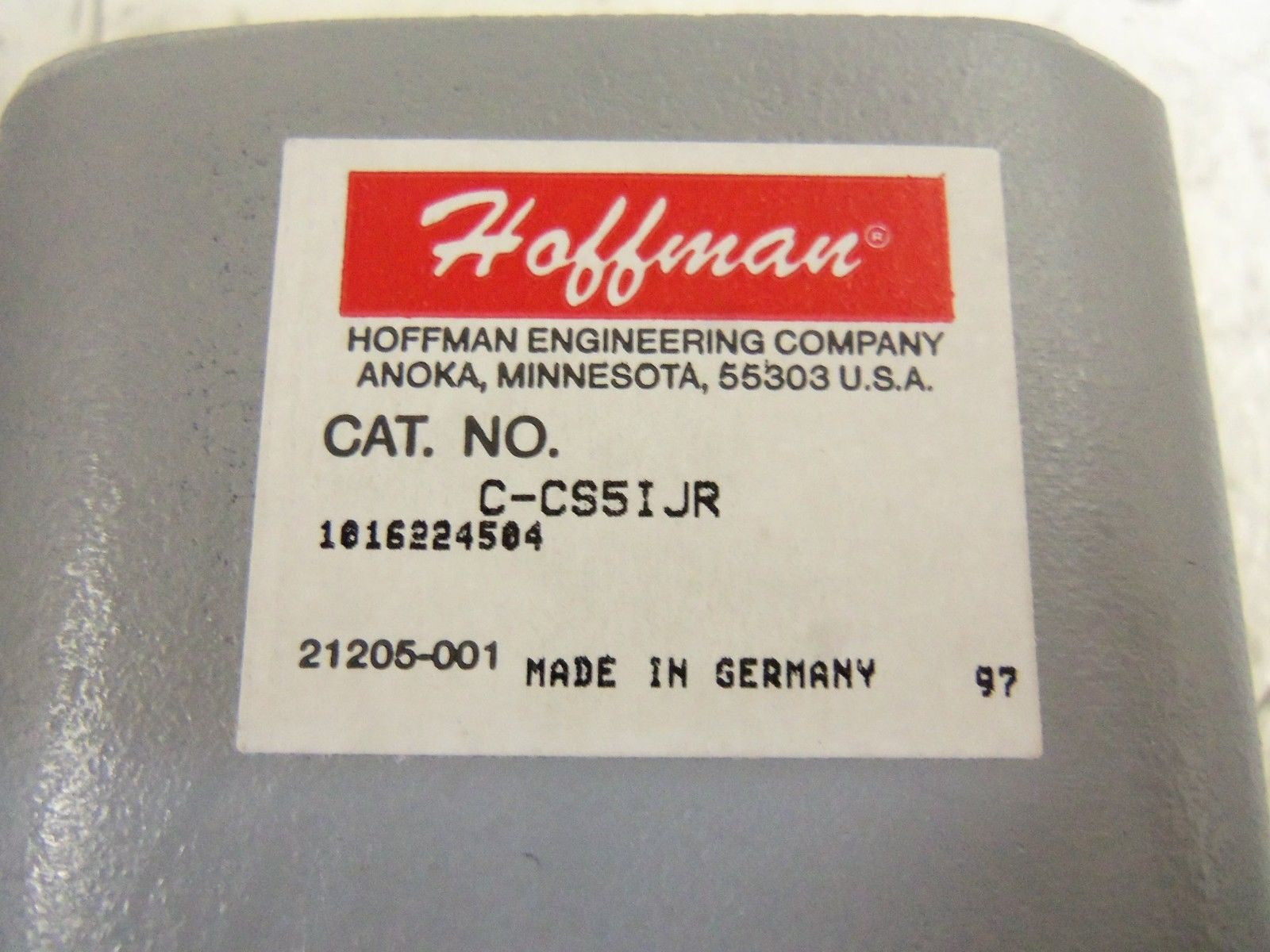 HOFFMAN C-CS5IJR INTERMEDIATE JOINT W/ COVER *NEW IN BOX*