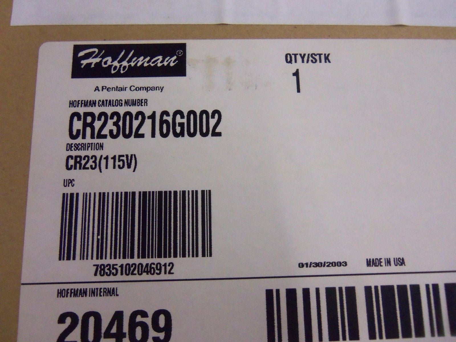 HOFFMAN CR230216G002 AIR CONDITIONER *NEW IN BOX*