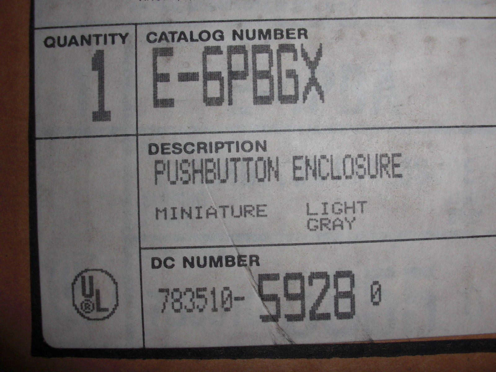 HOFFMAN E-6PBGX *NEW*