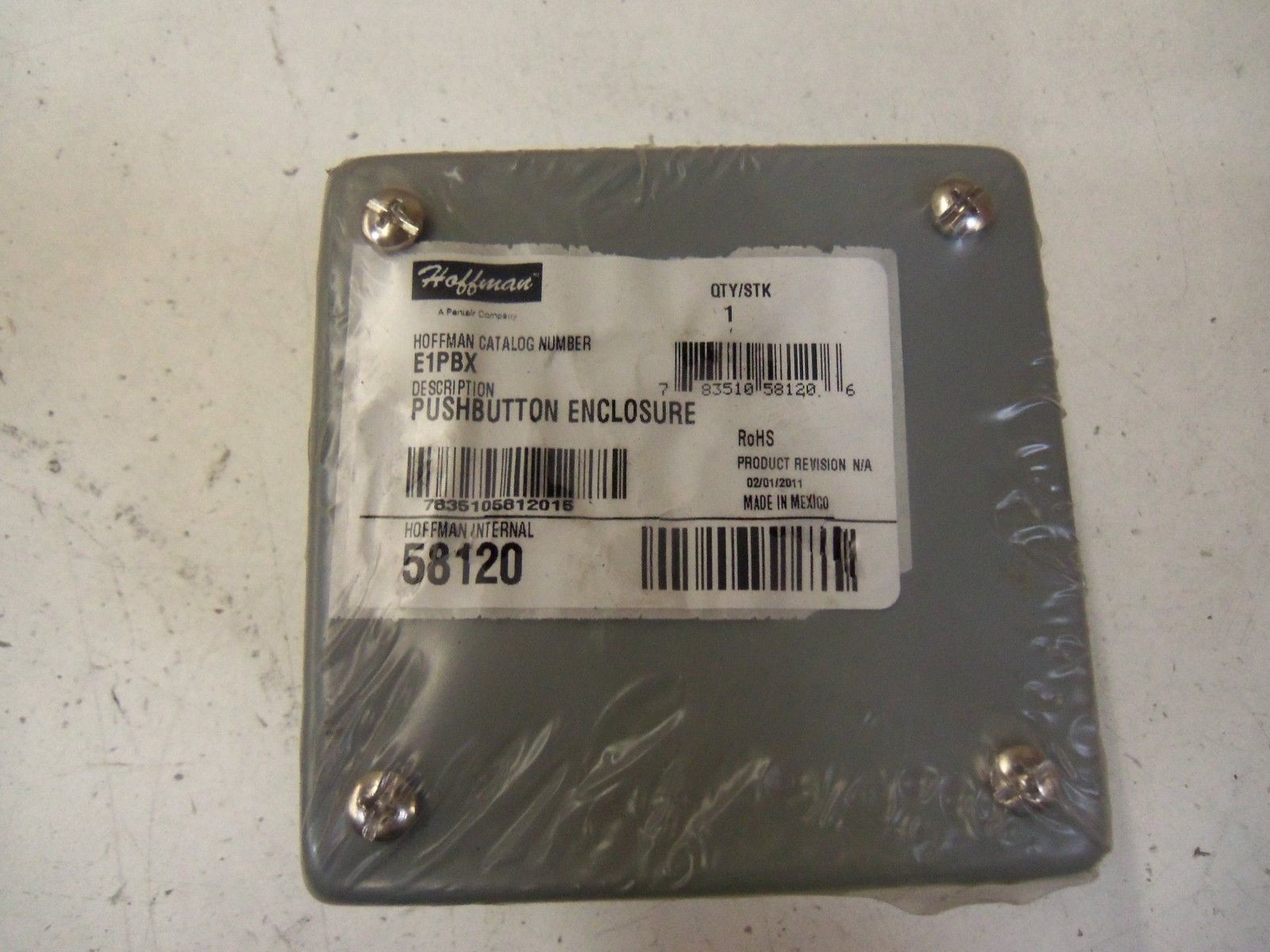 HOFFMAN E1PBX PUSHBUTTON ENCLOSURE *NEW NO BOX*