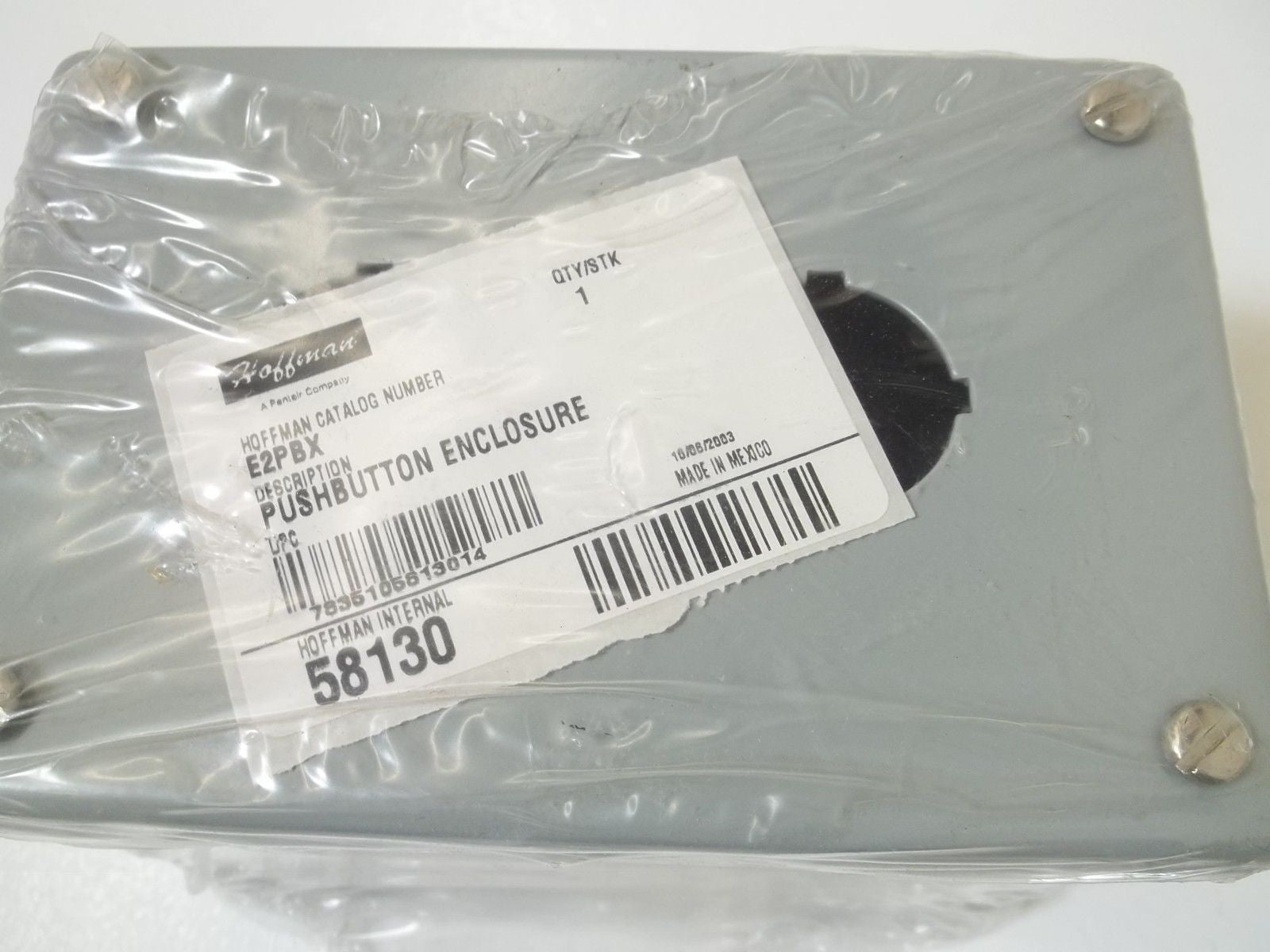 HOFFMAN E2PBX PUSHBUTTON  ENCLOSURE *NEW NO BOX*