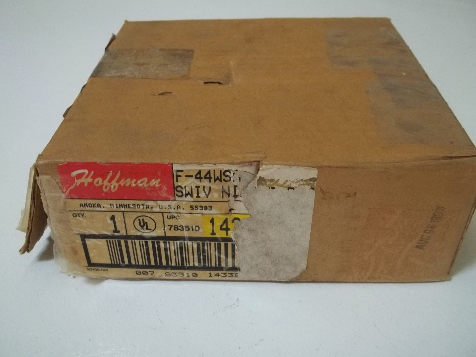 HOFFMAN F-44WSA WW, SWIVEL NIPPLE/BOX E *NEW IN BOX*