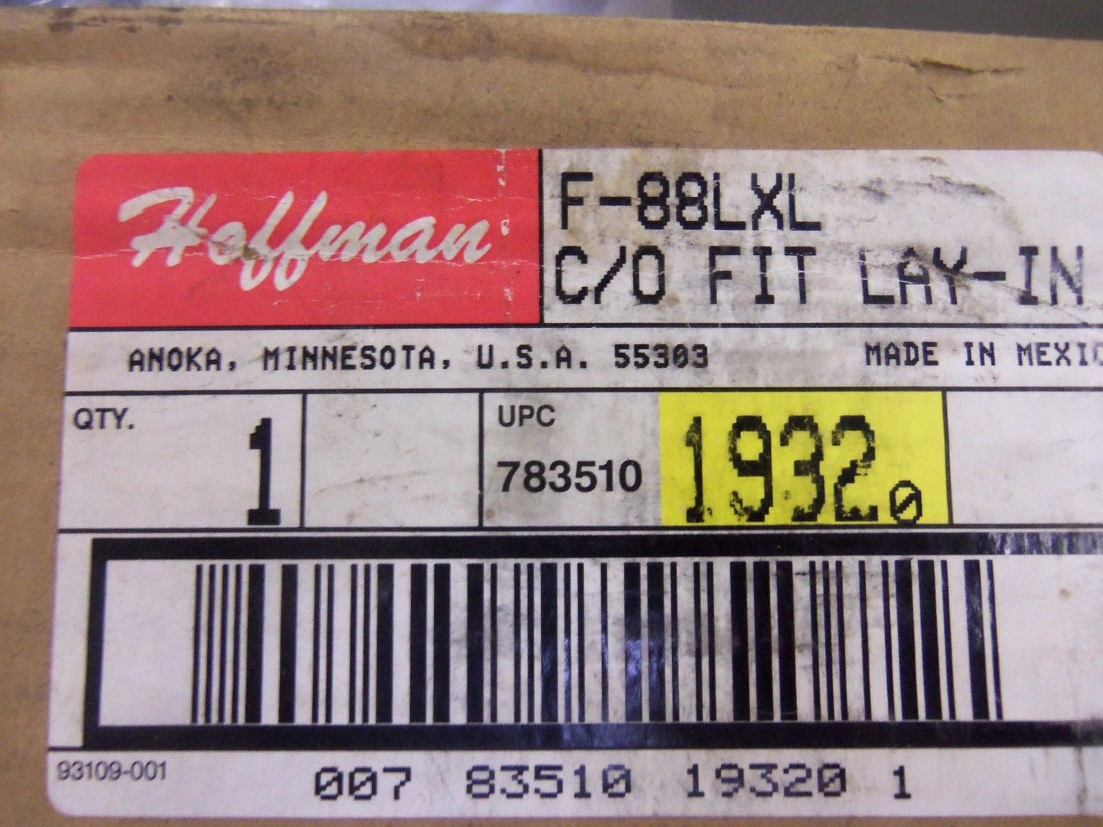 HOFFMAN F-88LXL *NEW IN BOX*