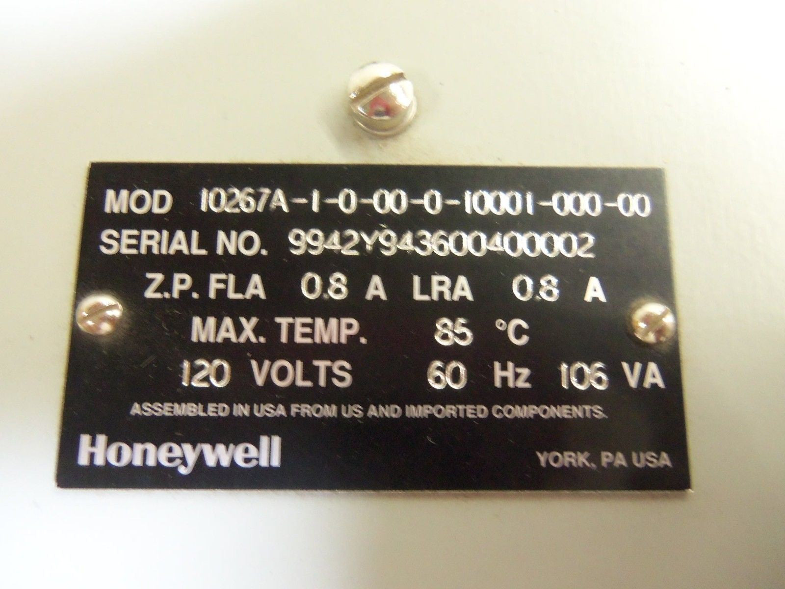 HONEYWELL 10267A-1-0-00-0-10001-000-00 *USED*