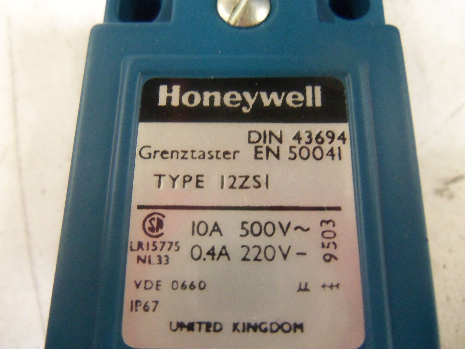 HONEYWELL 12ZS1 LIMIT SWITCH *NEW IN BOX*