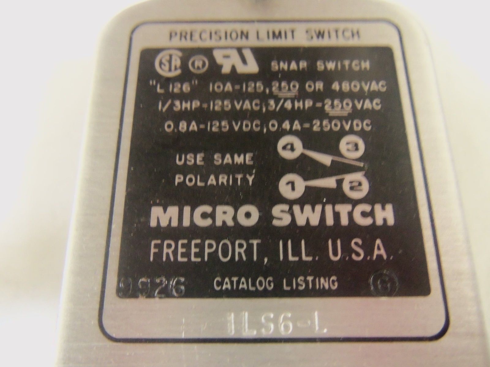 HONEYWELL 1LS6-L LIMIT SWITCH *NEW IN BOX*
