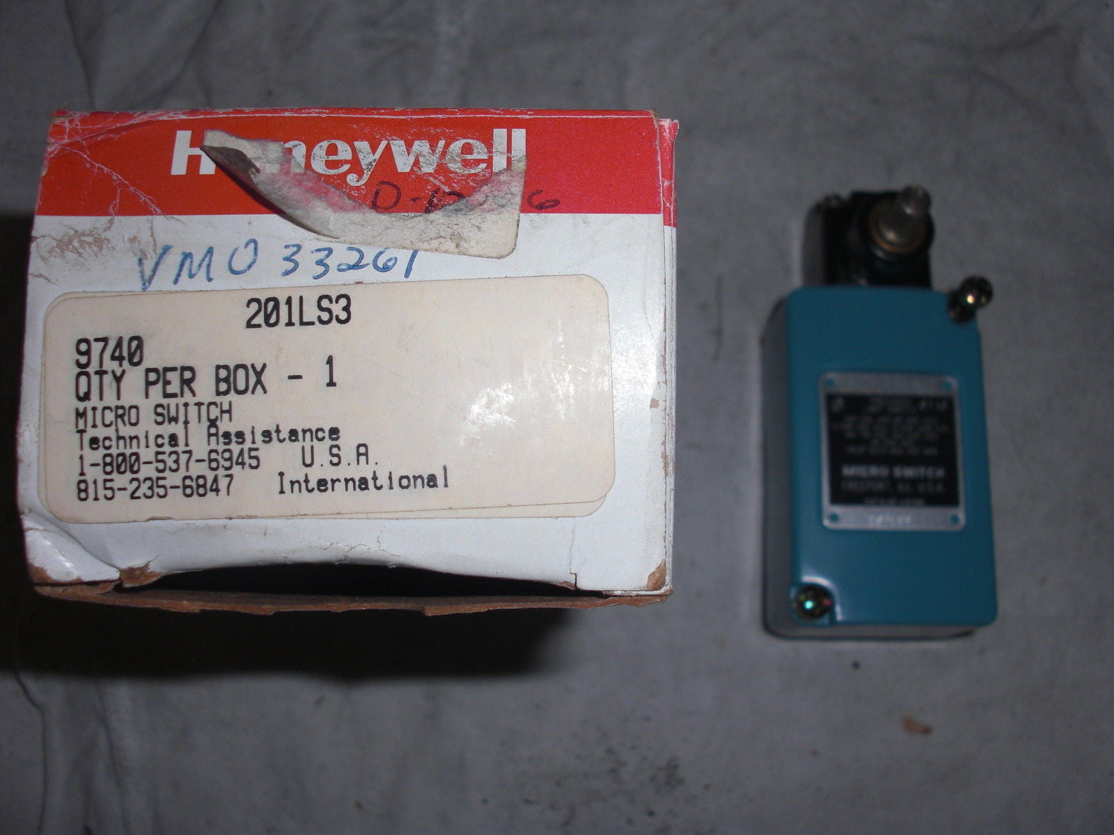 HONEYWELL 201LS3 LIMIT SWITCH *NEW IN BOX*