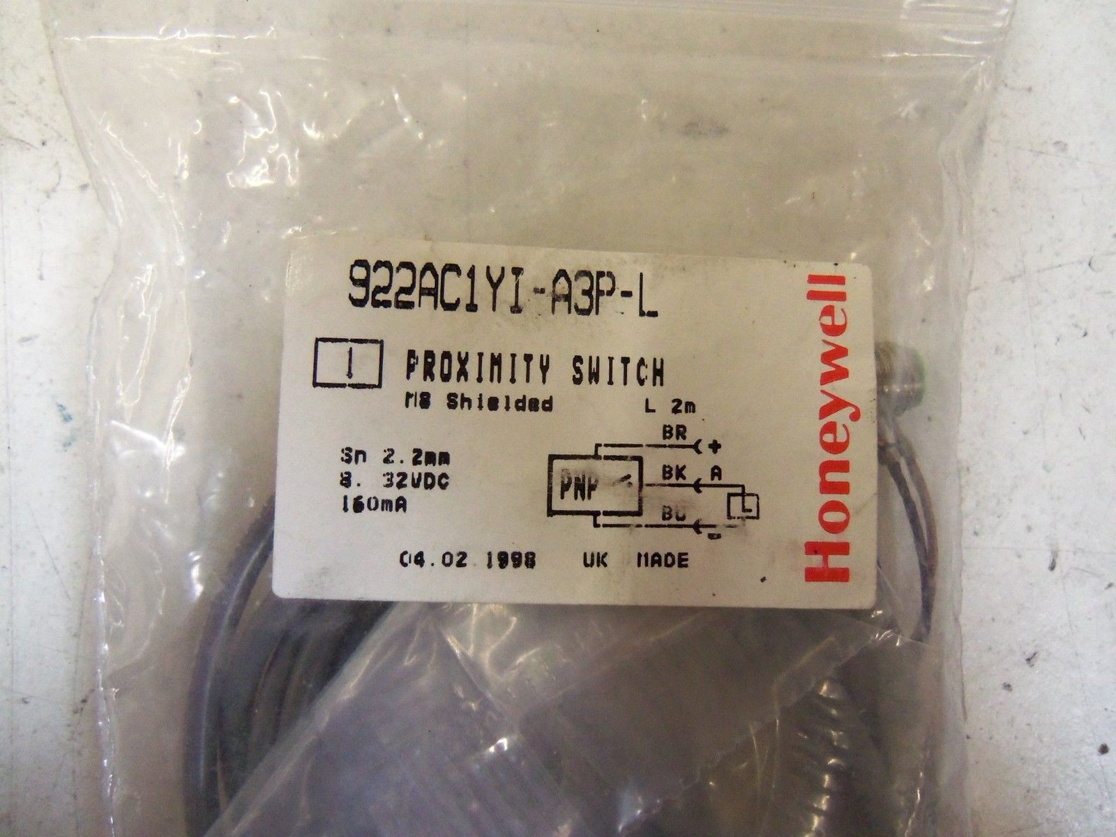 HONEYWELL 922AC1YI-A3P-L *NEW IN BAG*