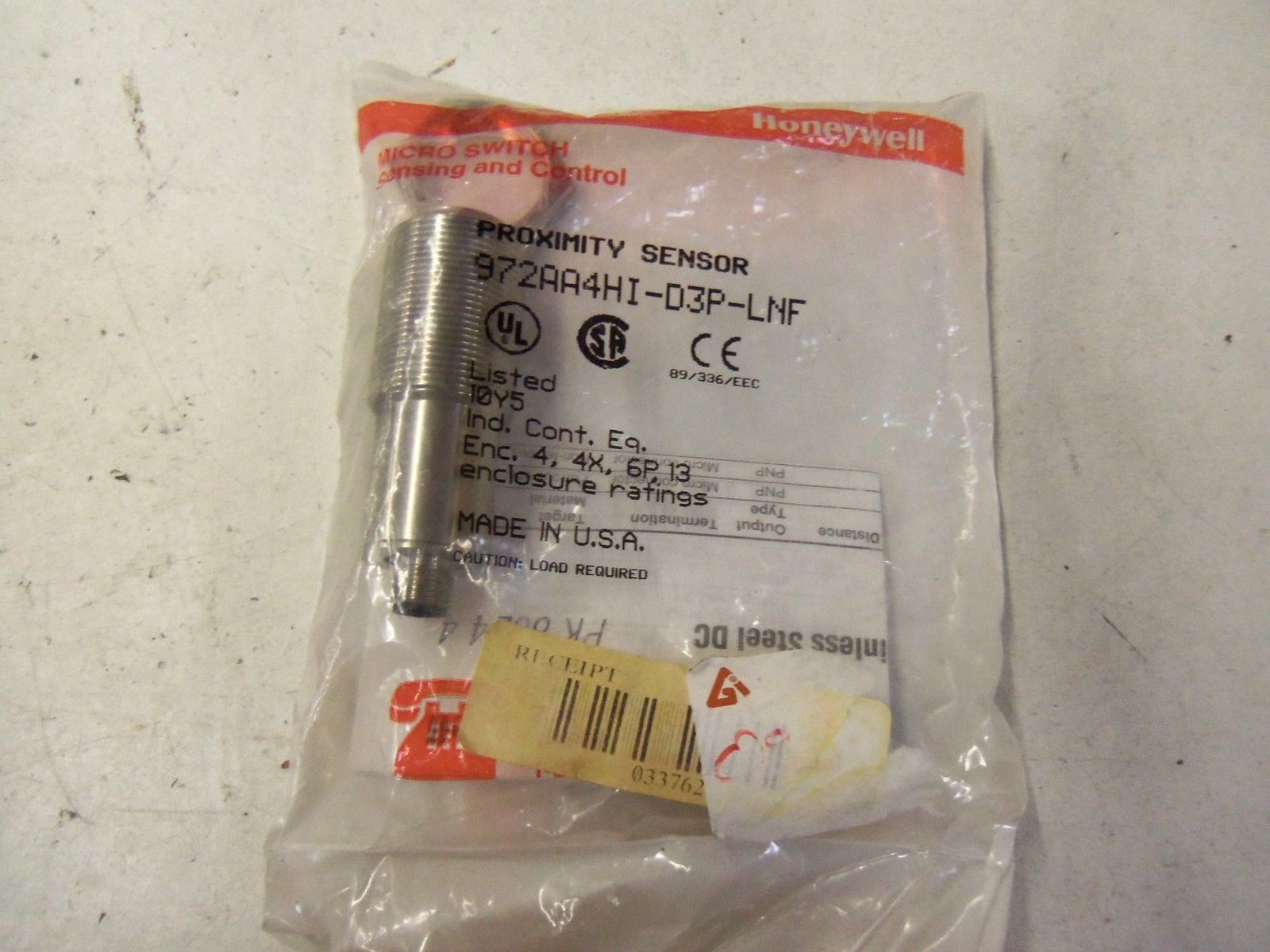 HONEYWELL  972AA4HI-D3P-LNF *NEW IN FACTORY BAG*