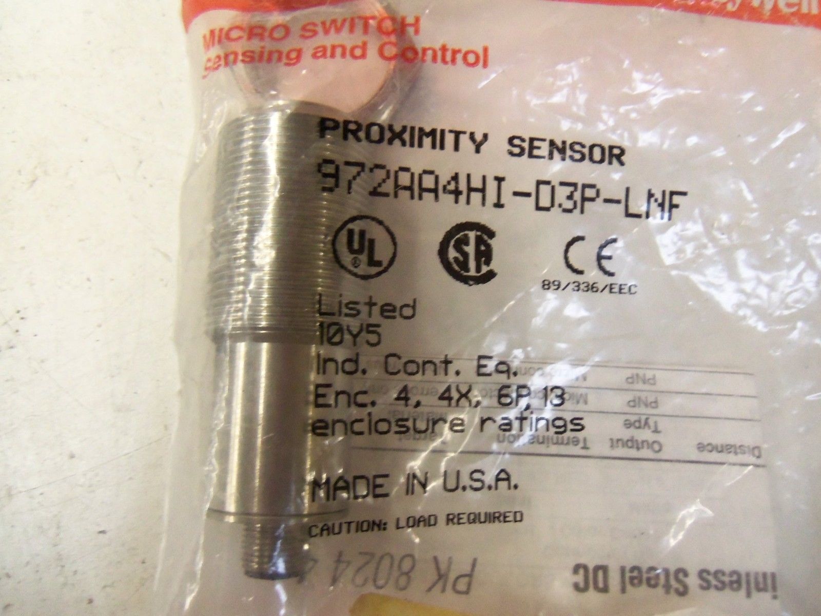HONEYWELL  972AA4HI-D3P-LNF *NEW IN FACTORY BAG*