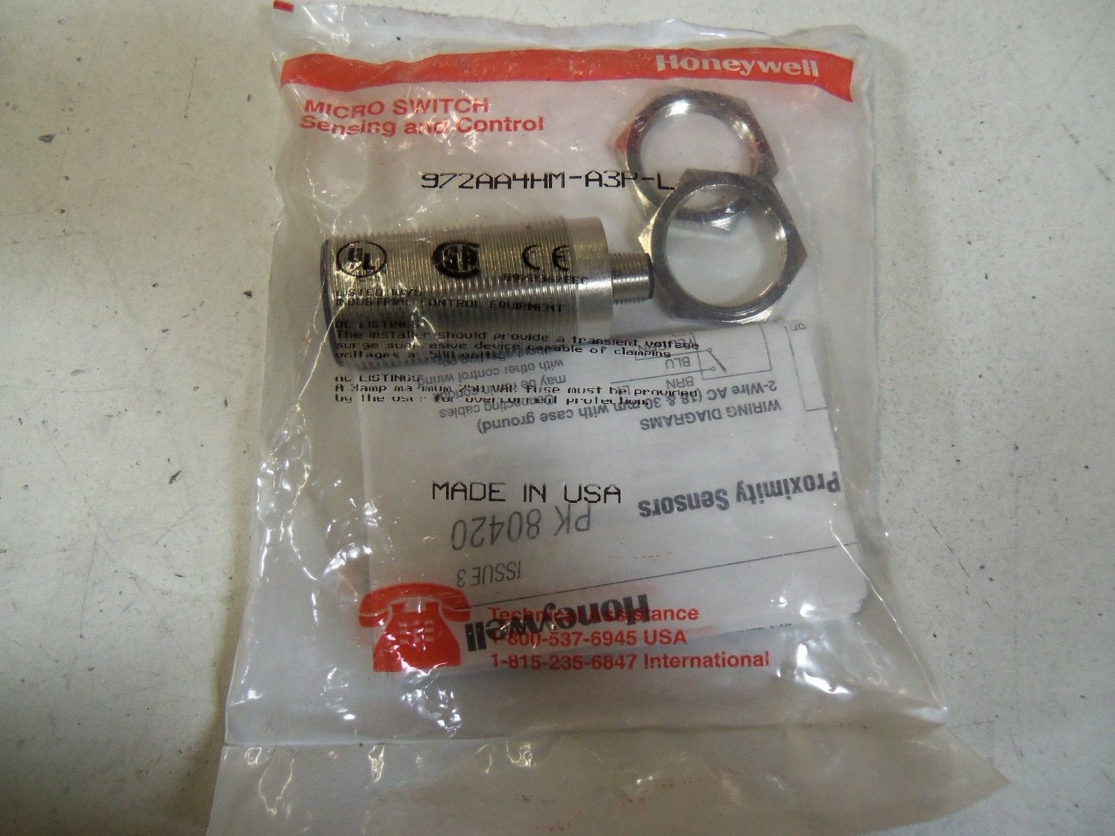 HONEYWELL 972AA4HM-A3P-L *NEW IN FACTORY BAG*