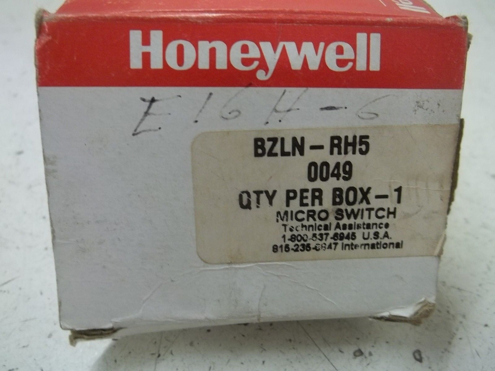 HONEYWELL BZLN-RH5 LIMIT SWITCH *NEW IN BOX*