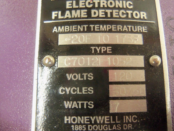 HONEYWELL C7012F1052 *USED*