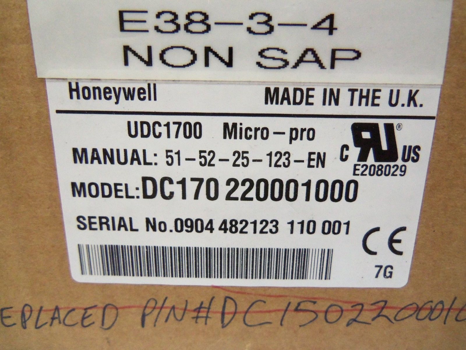 HONEYWELL DC170 220001000 *USED*