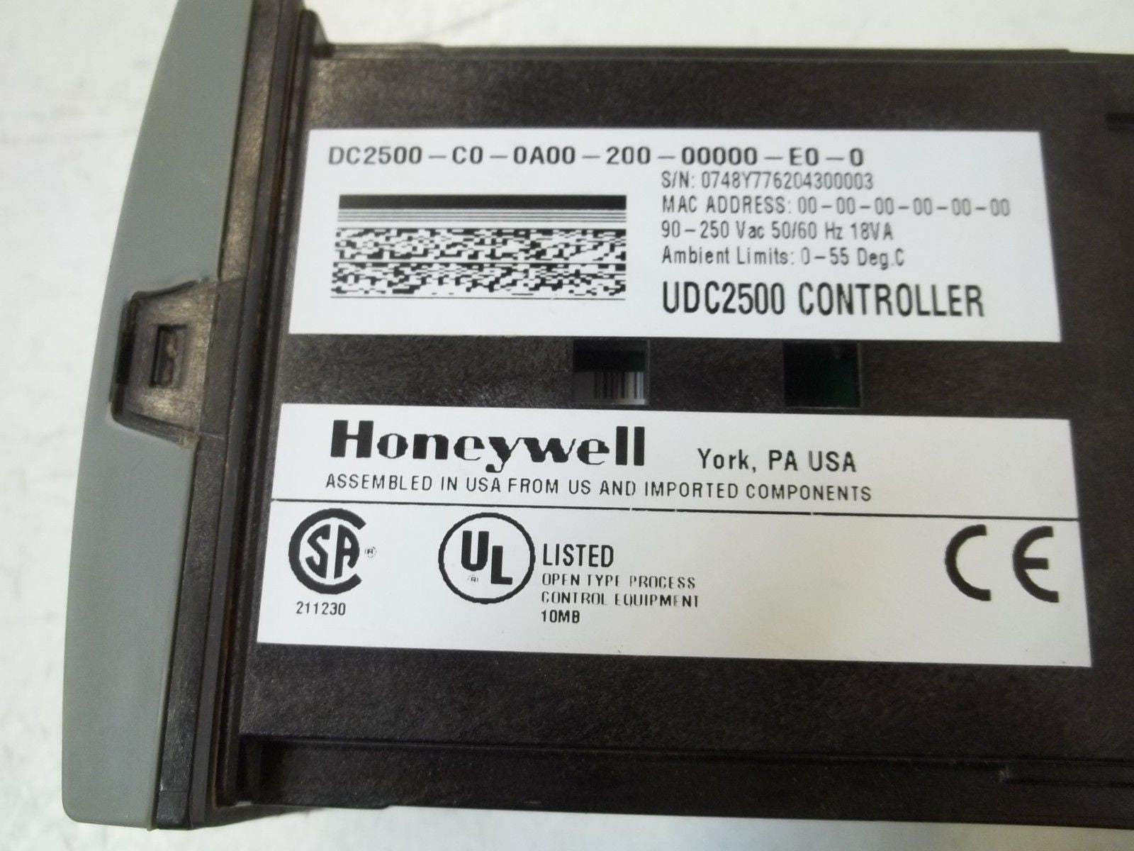 HONEYWELL DC2500-00-0A00-2000-00000-E0-0 *USED*