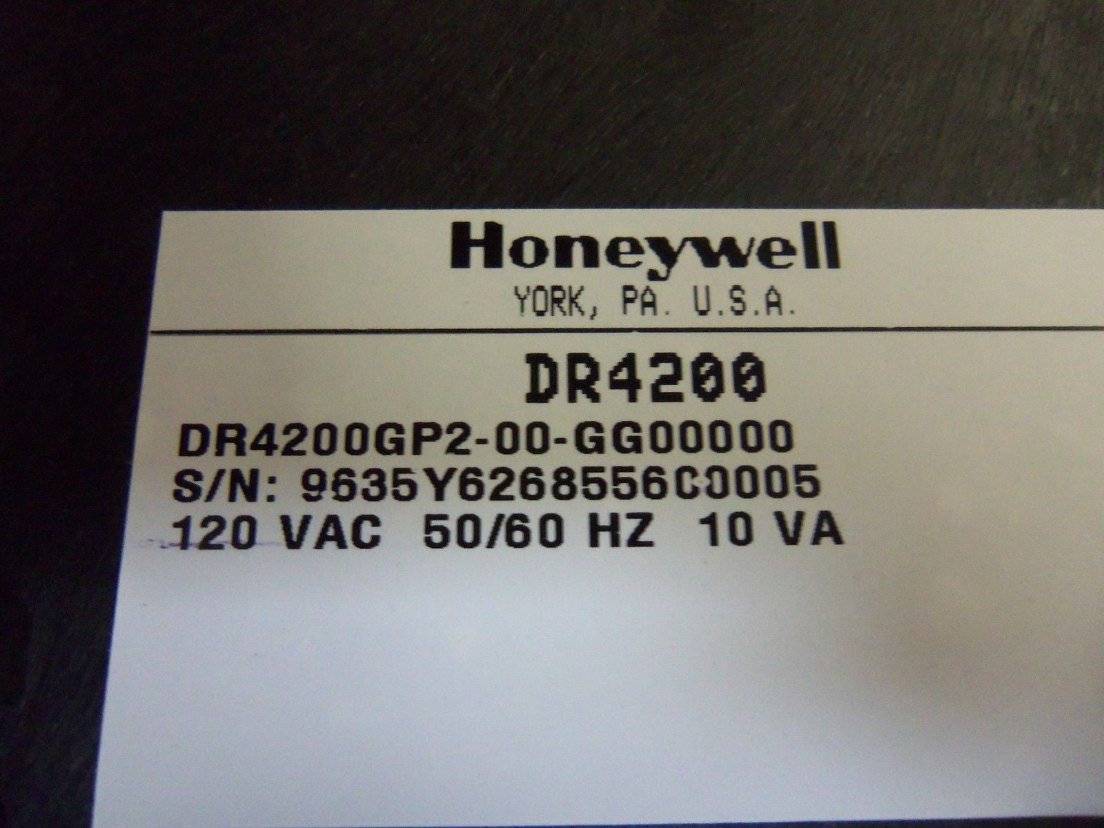 HONEYWELL DR4200GP2-00-GG00000 CHART RECORDER *USED*