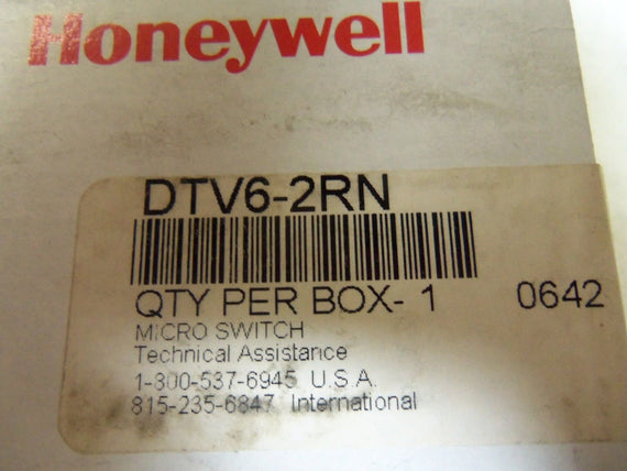 HONEYWELL DTV6-2RN LIMIT SWITCH *FACTORY SEALED*