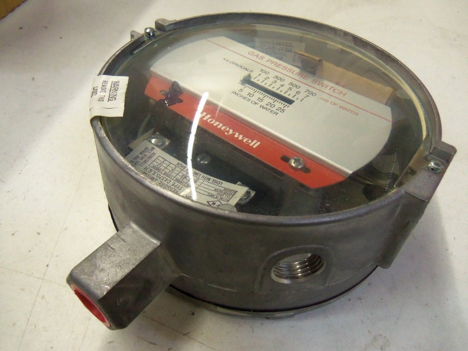 HONEYWELL GAS PRESSURE SWITCH C437E 1004 *NEW NO BOX*