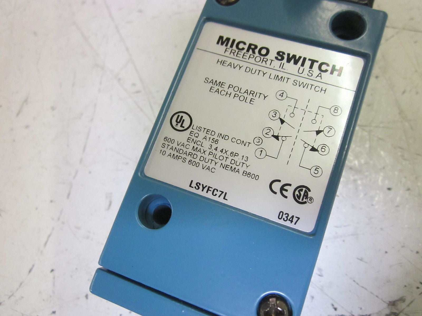 HONEYWELL LSYFC7L LIMIT SWITCH *NEW IN BOX*