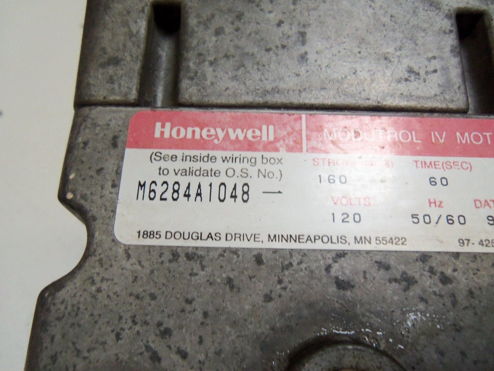 HONEYWELL M6284A1048 MODUTROL IV MOTOR *USED*