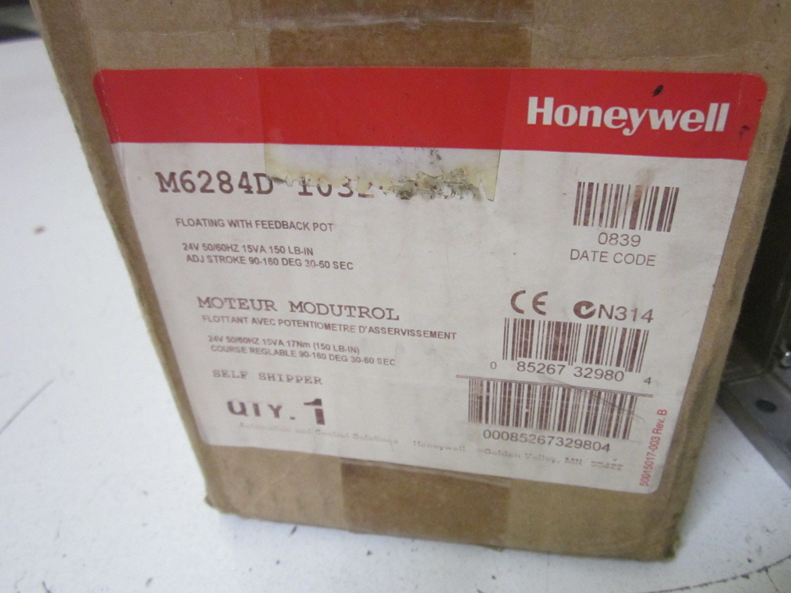 HONEYWELL M6284D1032-F *USED*