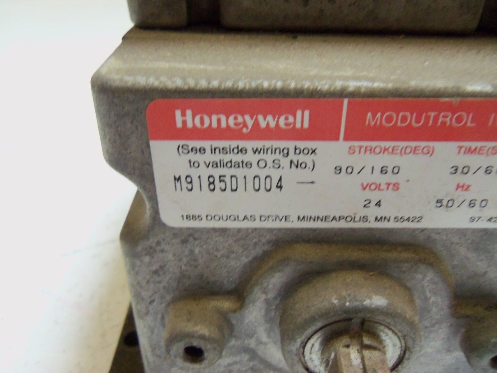 HONEYWELL M9185D1004 ACTUATOR *USED*