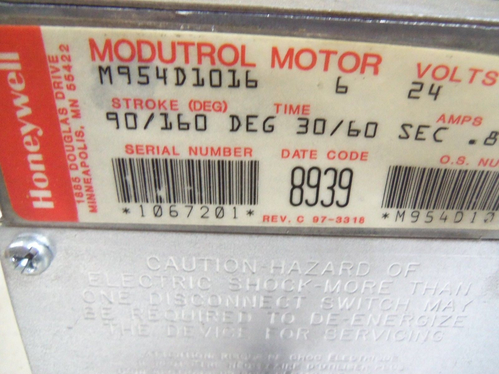 HONEYWELL M954 D 1016 *NEW IN BOX*