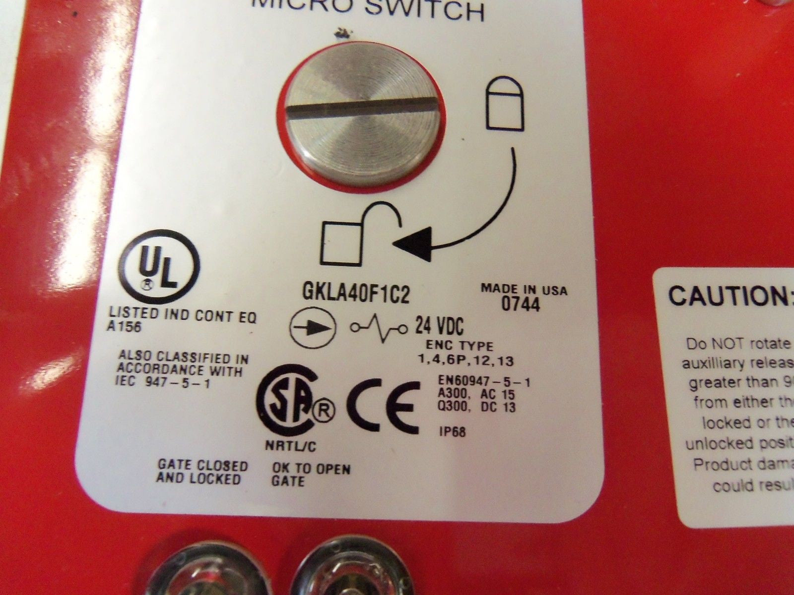 HONEYWELL MICROSWITCH GKLA40F1CA-F05 *NEW IN B0X*
