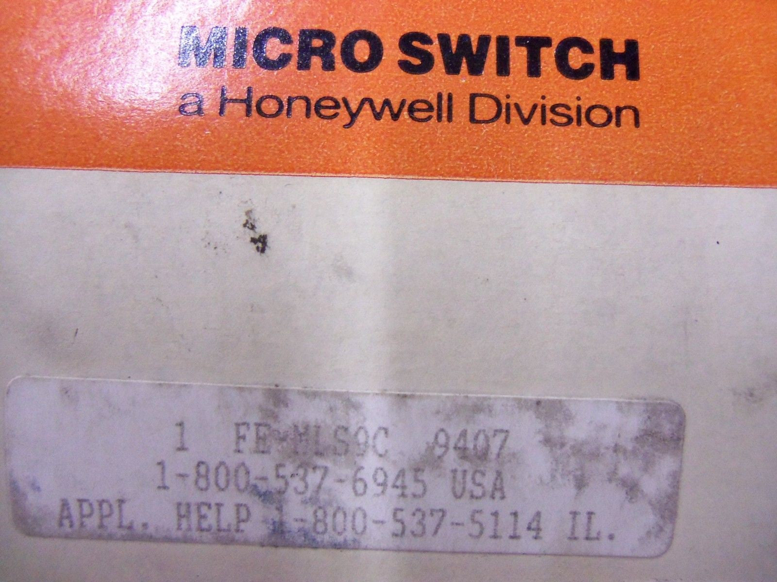 HONEYWELL MICROSWITCH FE-MLS9C *NEW IN BOX*