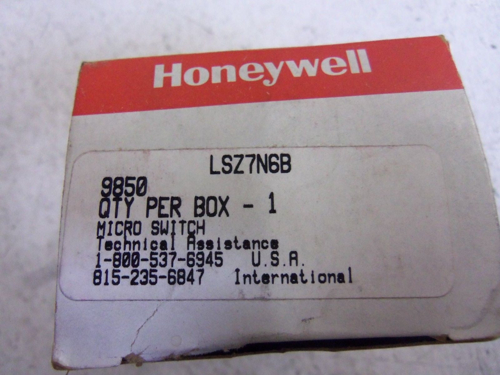 HONEYWELL MICROSWITCH LSZ7N6B *NEW*