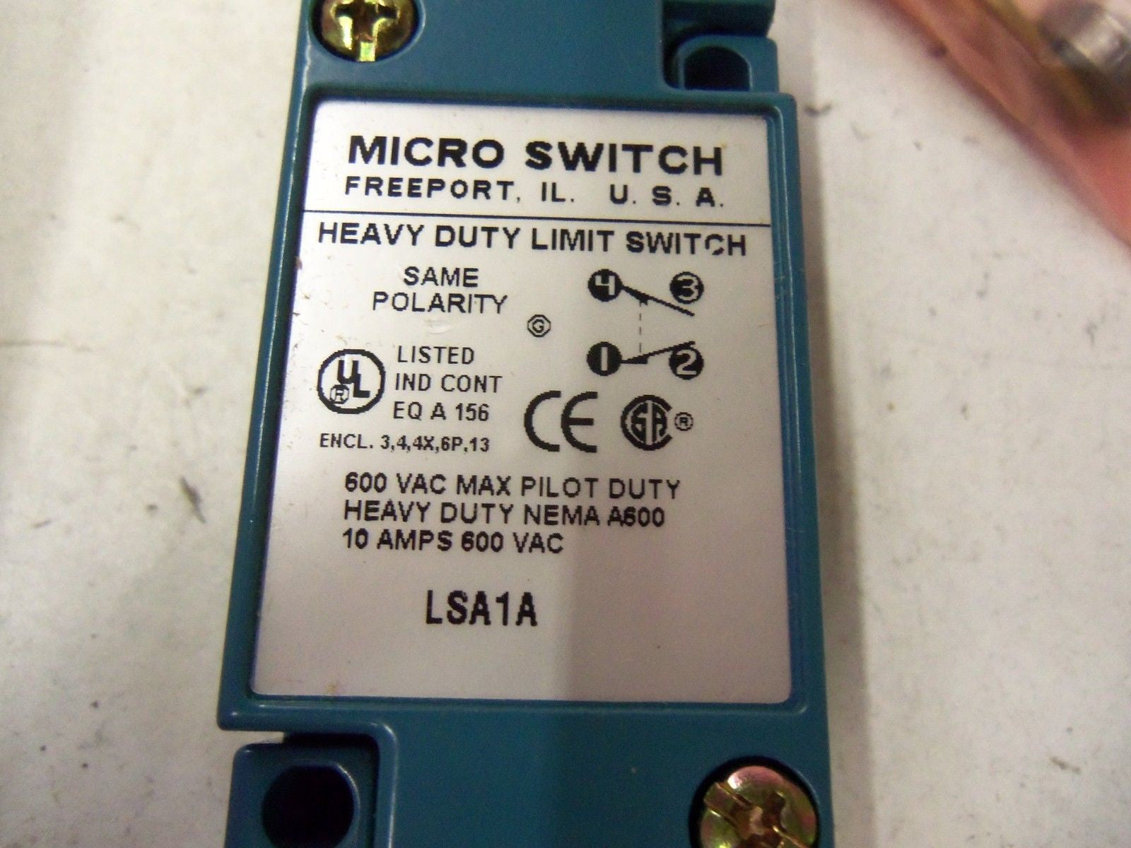 HONEYWELL LSA1A-2B LIMIT SWITCH *NEW IN BOX*