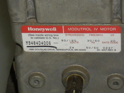 HONEYWELL MODUTROL IV MOTOR M9484D4006 *USED*