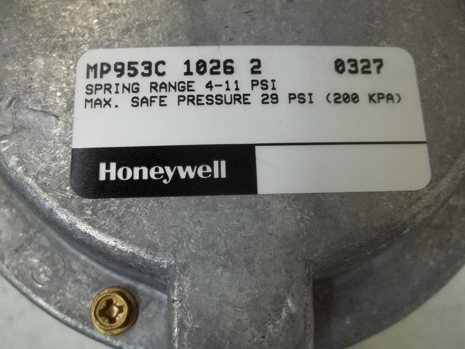 HONEYWELL MP853C 10262 SPRING RANGE 4-11 PSI *NEW NO BOX*