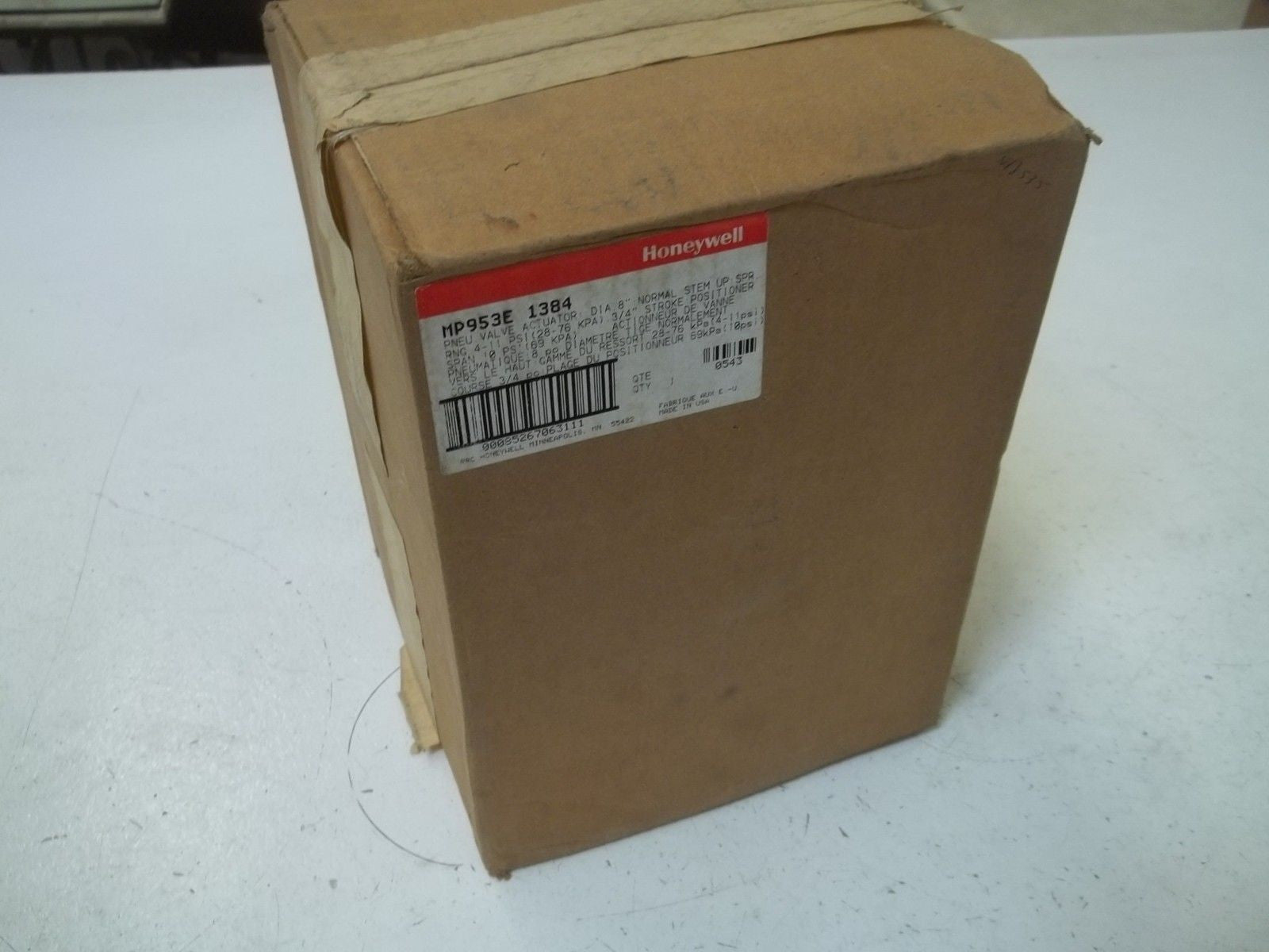 HONEYWELL MP953E13841 PNEUMATIC VALVE ACTUATOR *NEW IN BOX*