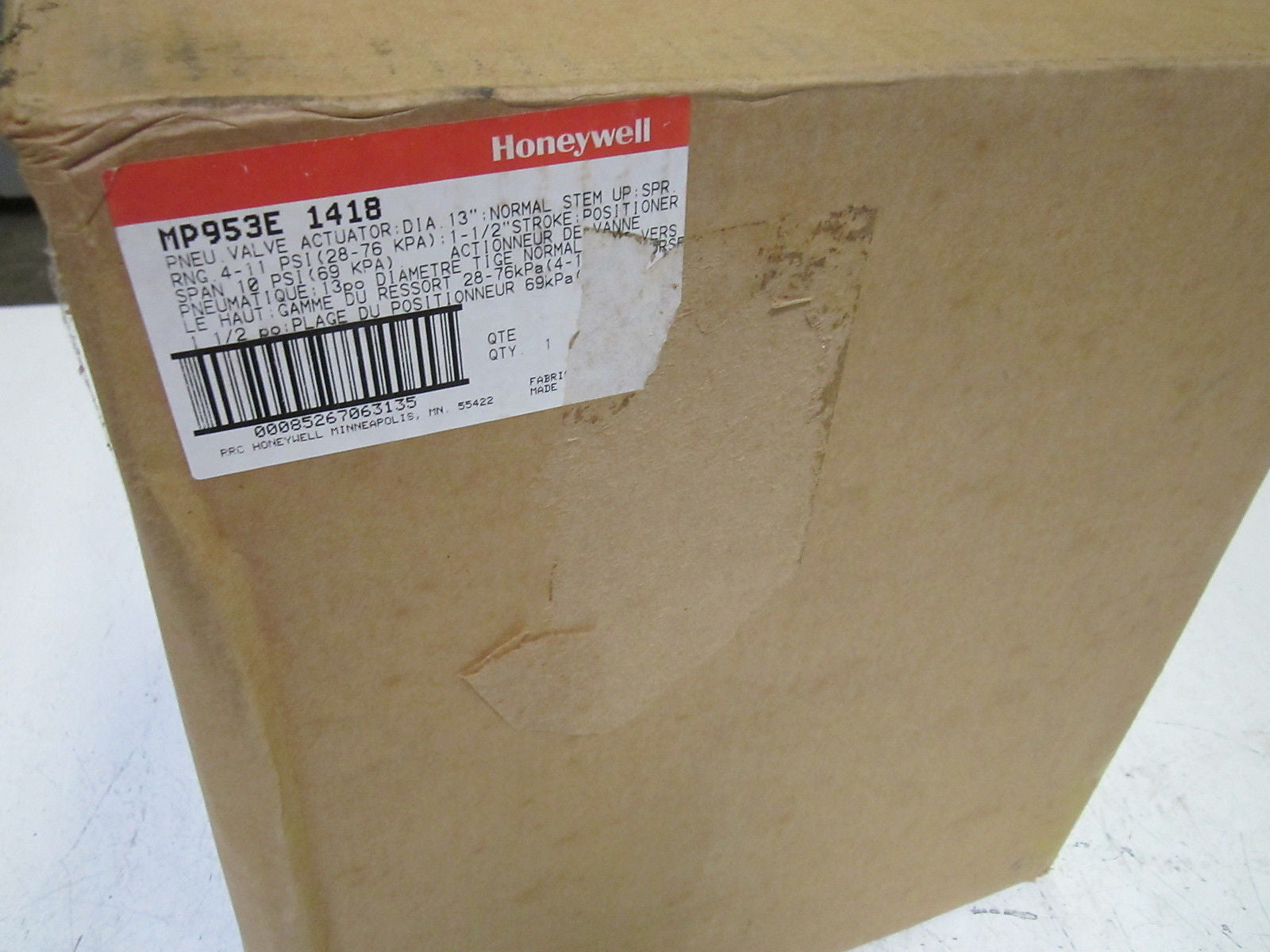 HONEYWELL MP953E 1418 VALVE ACTUATOR *NEW IN BOX*