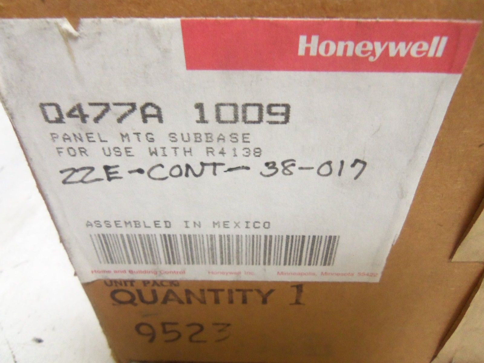 HONEYWELL Q477A 1009 *NEW IN BOX*