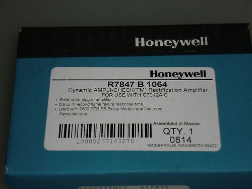HONEYWELL R7847 B 1064 DYNAMIC AMPLI-CHECK RECTIFICATION AMPLIFIER *NEW IN BOX*