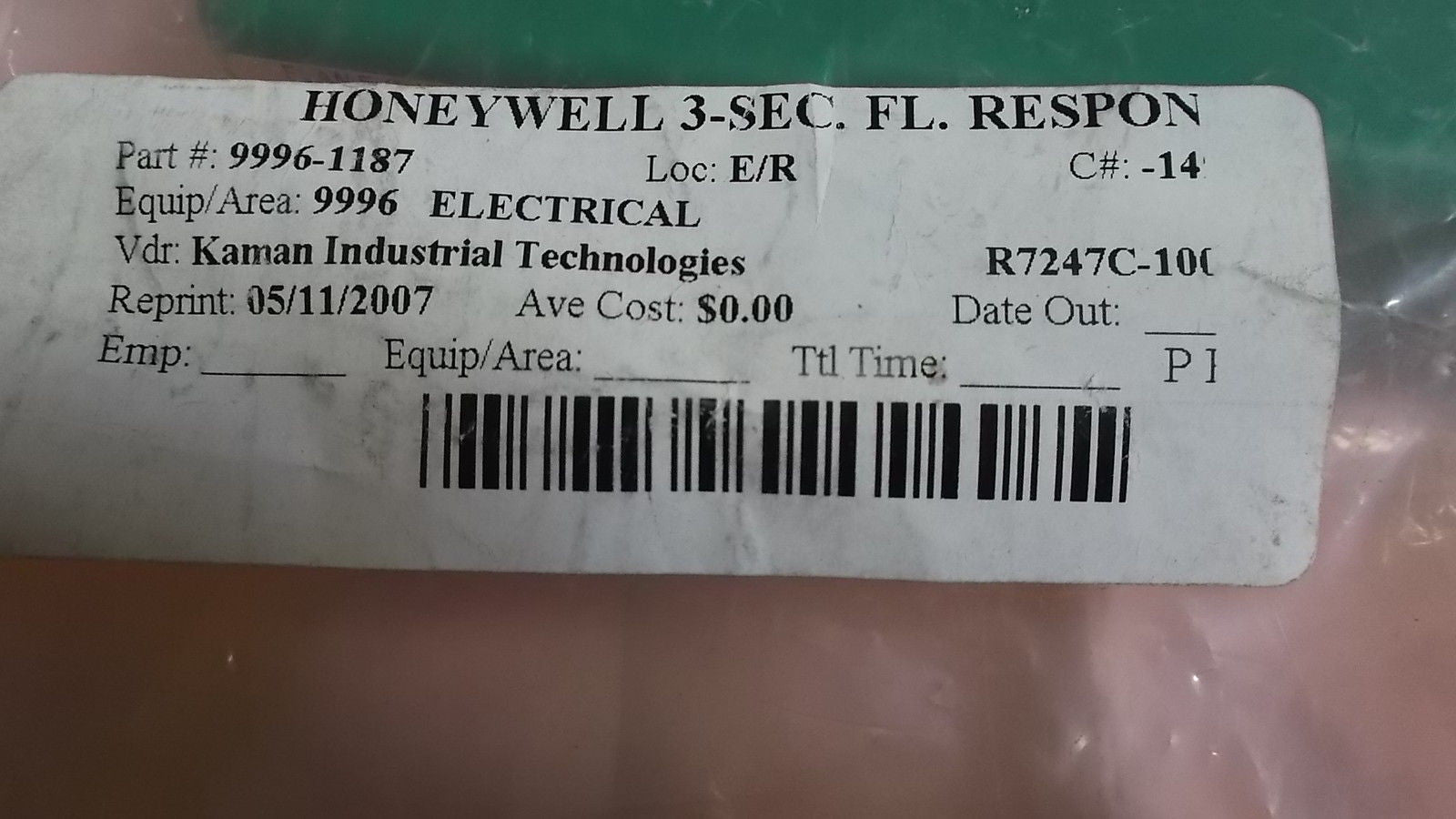 HONEYWELL R7247C1001 UV AMPLIFIER *NEW NO BOX*