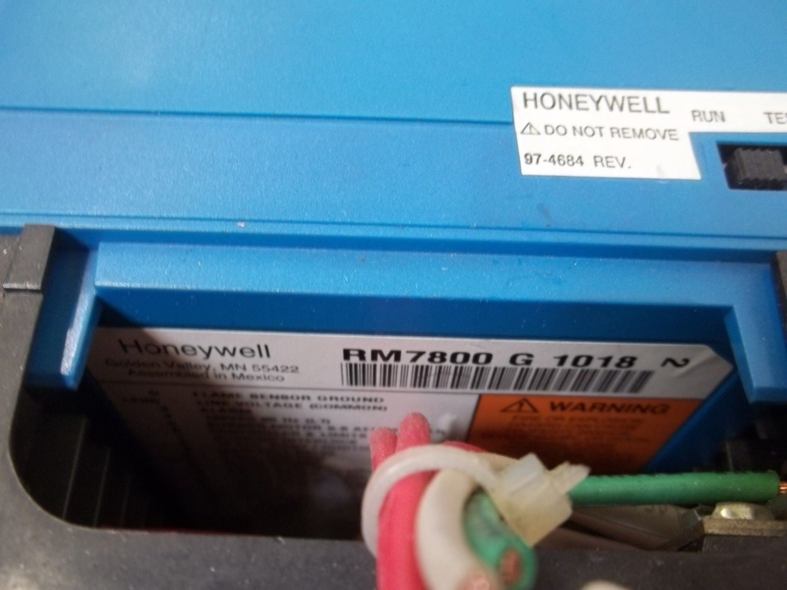 HONEYWELL RM7800G1018 (AS PICTURED) *USED*