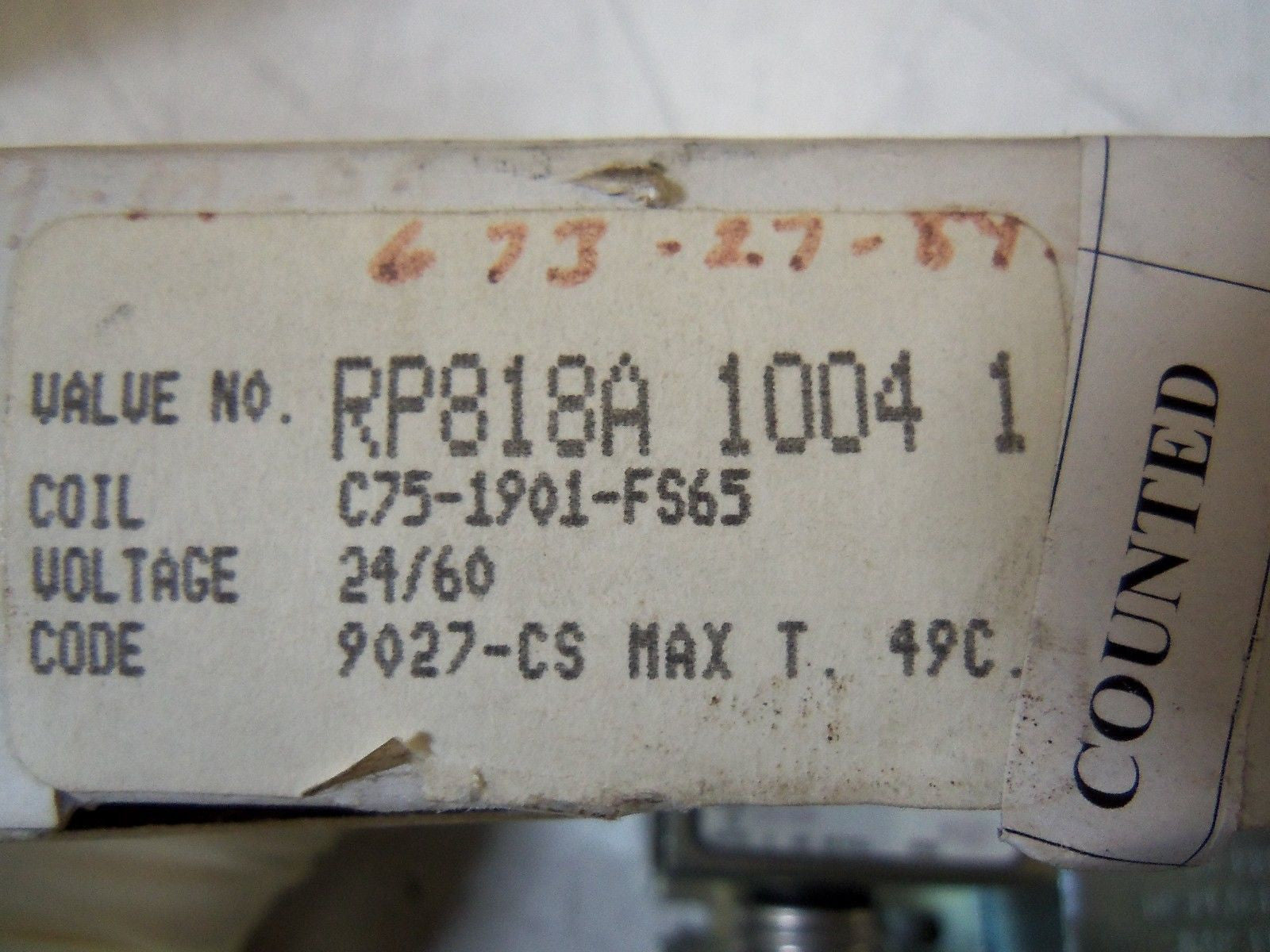 HONEYWELL RP818A 1004 1 *USED*